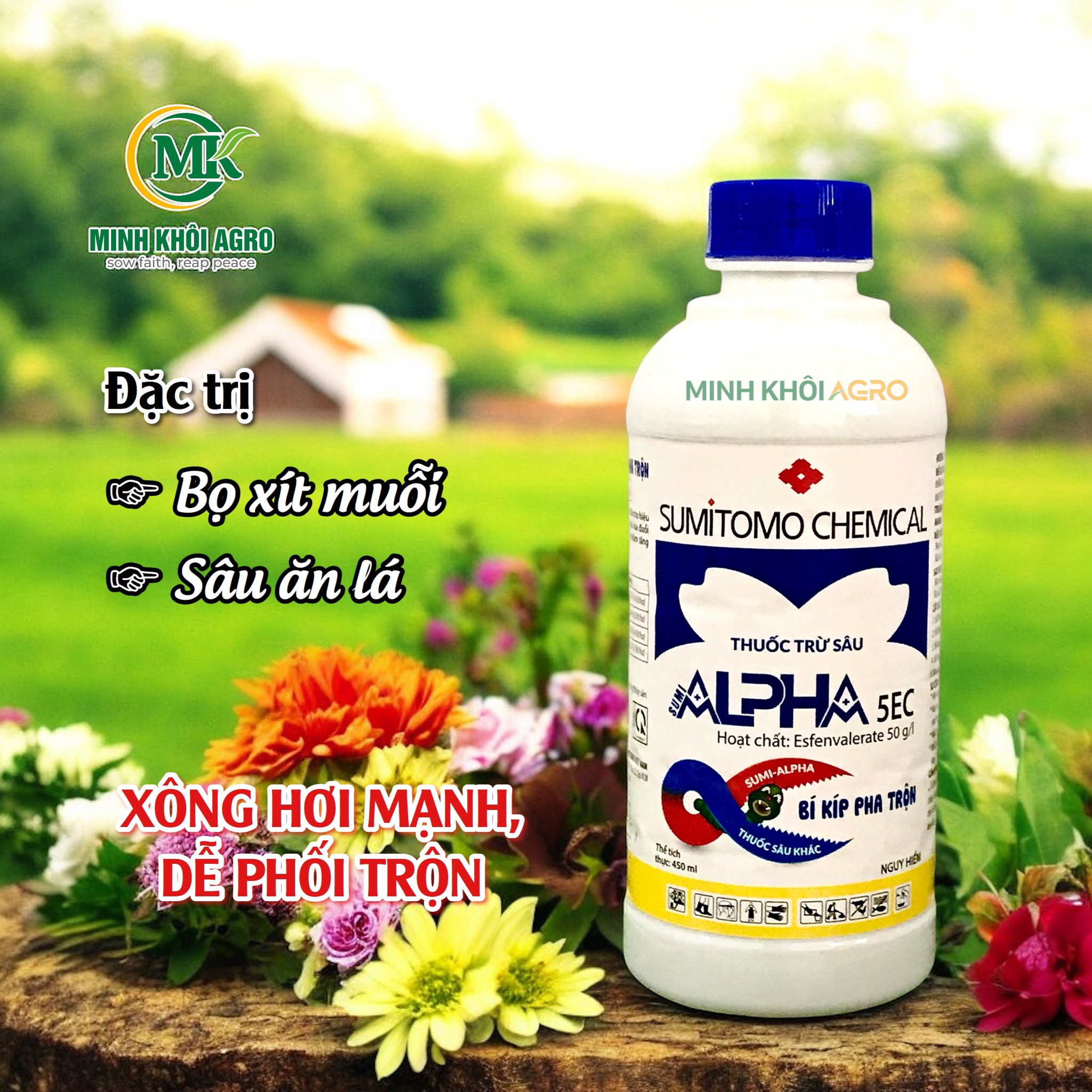 Thuốc trừ sâu Sumi Alpha 5EC - Chai 450ml